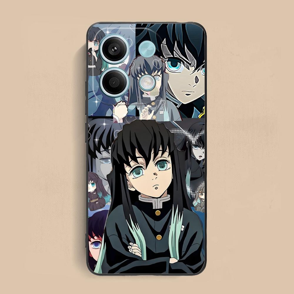 Demon Slayer Muichiro Phone Case for Xiaomi Redmi Note 14 13 12 11 A5 3 2 1 Pro Plus 4G 5G Colour Protective Pretty Luxury Cover