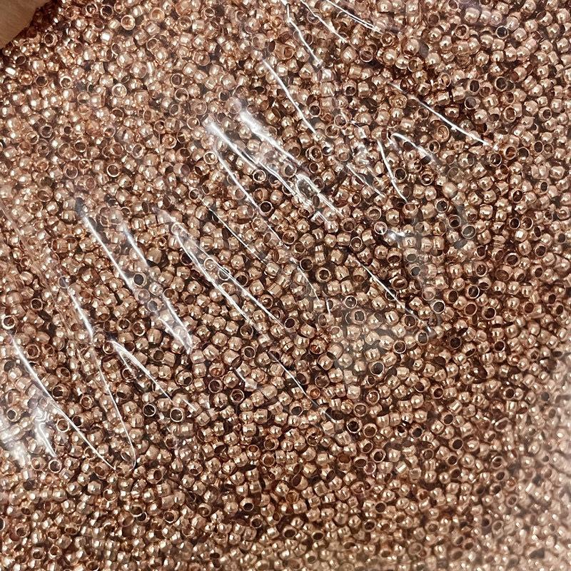 10 г 14-каратного золота, сохраняющего цвет, фиксирующая бусина, плоская отделка, фиксированный браслет ручной работы, ожерелье из бисера, бисерная проставка, ювелирные изделия