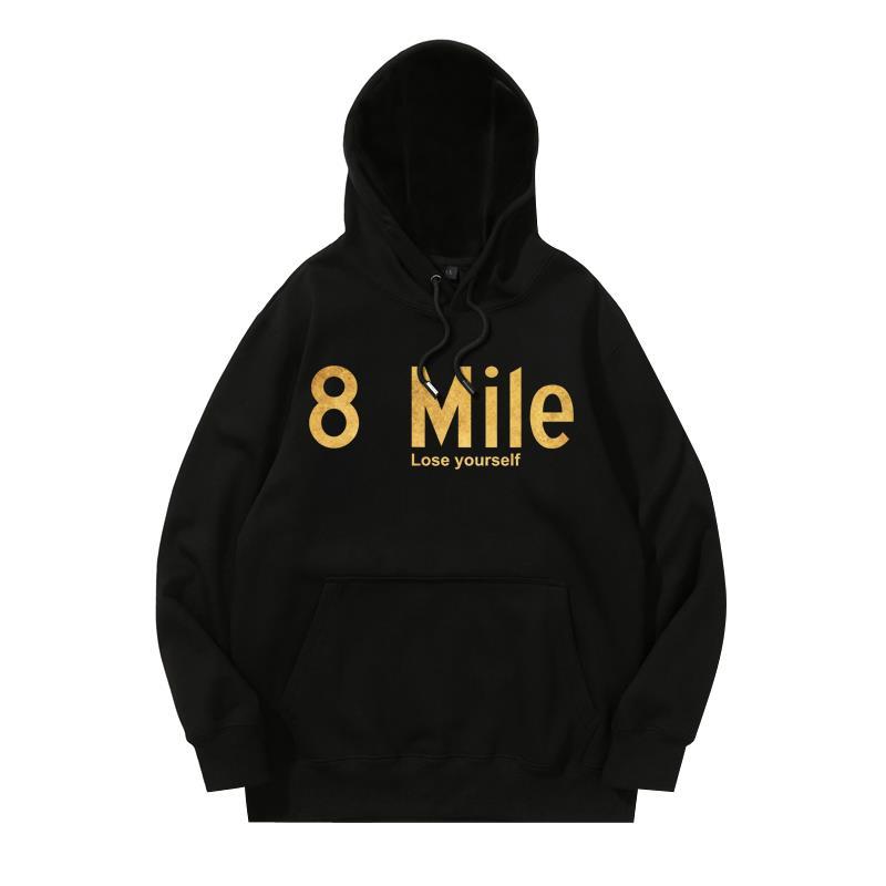 Толстовка с капюшоном Мужские Женские толстовки Eminem Eight Mile Толстовка Мужская одежда Уличная одежда Harajuku Printed Hoodie