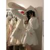 Winter Clothes Cute Jackets Women Rabbit Ears Hooded Lamb Wool Outwear Oversized Thicked Fashion Kawaii Coats