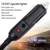 12V To 24V Car Cigarette Lighter Plug Male Head With Indicator Light Vehicle Electrical Cigarette Lighter Plug Charger Adapter