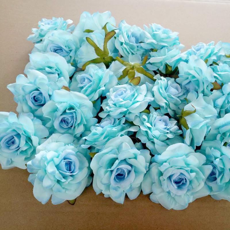 10 шт. искусственных цветов Real Touch, головка 10 см, венок своими руками, подарочная коробка, шелковые цветы для свадебных украшений, украшения стола для детского душа