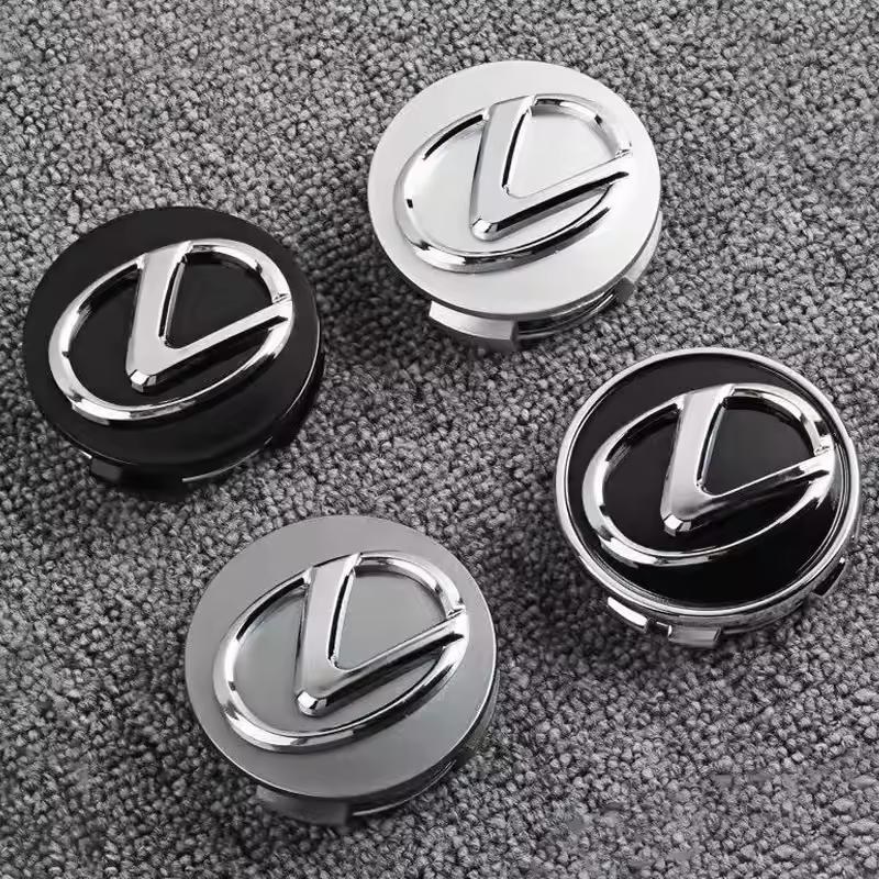 4Pcs 62MM Car Tire Wheel Hub Center Cover Badge Decoration Set for Lexus RX300 IS200 IS250 ES350 CT200H UX250H NX300H RX350