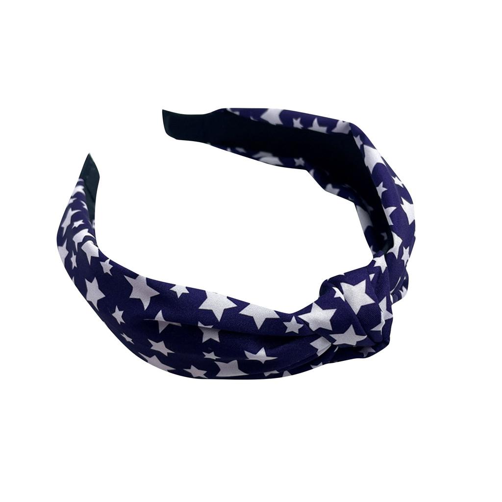 Independence Day Fabric Headband, Creative Knotting Headband, Five Pointed Star Stripe Star Headband