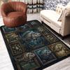 Marine Fish Collection Pattern Rug Floor Mat for Living Room or Bedroom Soft and Comfortable Carpet a Gift for Birthday and Holiday.