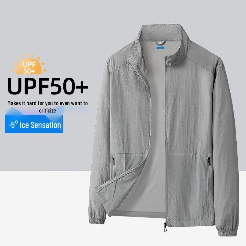 Дышащая летняя верхняя одежда с защитой от УФ-лучей UPF 50+ из ледяного шелка для женщин и мужчин