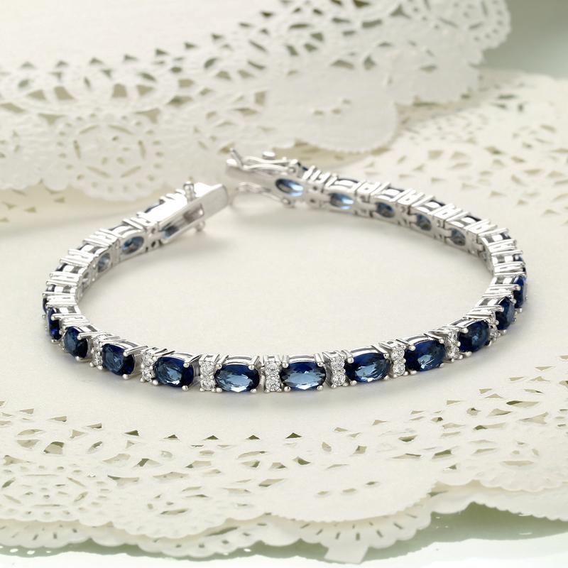 Umcho Женские браслеты из синей шпинели