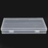 4pcs Transparent Transparent Plastic Box Flap Lid Multipurpose Storage Box  Office Supplies