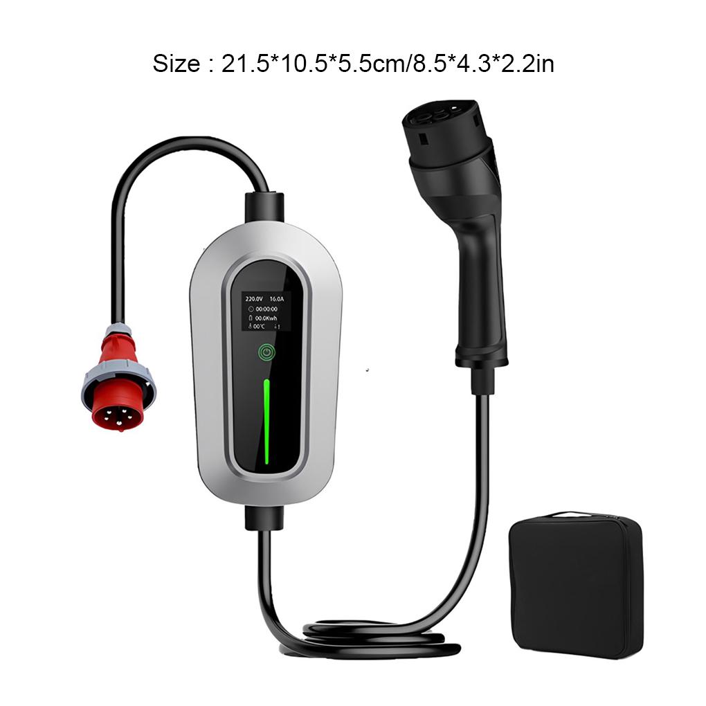 5M EV Charger Type2 IEC 62196-2 Кабель для быстрой зарядки 11 кВт/16 А/5 м/380 В 220 В Настенное автомобильное зарядное устройство Трехфазная промышленная вилка CEE