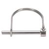 Safety Coupler Pin 316 Stainless Steel D Type Shaft Locking Pin for Table Saw Truck Boat Trailer