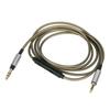 Male Male Cable Headphone Vivabo AKG Y40 Y45BT Y50 Y55 K545 Headphone Cable with Upgrade Cord Cable Cord Wire 2.5mm 3.5mm [gray, 1.2m, Microphone]