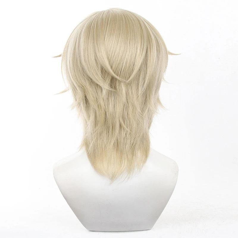 Парик для косплея из авантюрина, длина 40 см, цвет хаки, игровой парик из авантюрина, термостойкие синтетические волосы, парики для ролевых игр + шапочка для парика