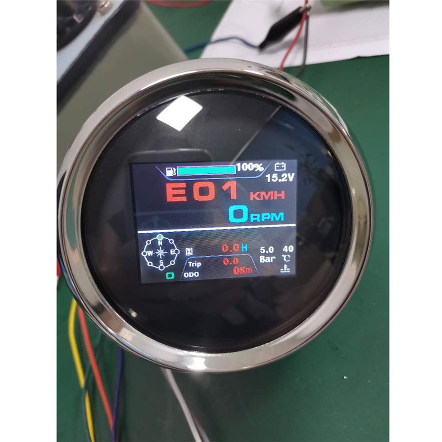10 в 1 85 мм GPS Спидометр Одометр Тахометр Вольтметр Температура воды Уровень топлива
