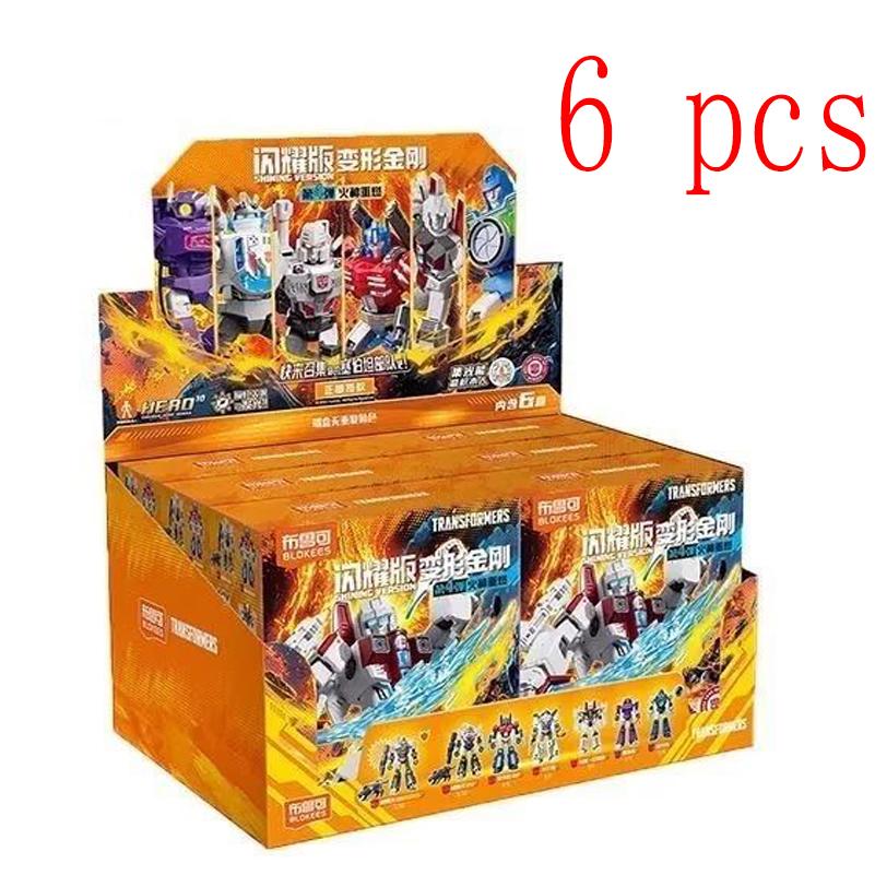 Новая серия Blokees Трансформация Версия Защитника Blind Box Родамус Прайм Хот Род Гримлок Диноботы Блицвинг Фигурки Действия Подарки 4 Позывные Сочлененные
