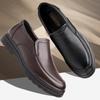 Модные винтажные мужские кожаные туфли Мужские туфли Slip On Business Casual Shoes Классические мягкие кожаные Hombre Breathable Men Flats