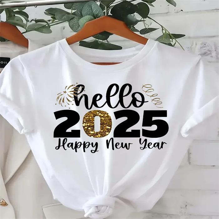 Летний топ с круглым вырезом и принтом, модные повседневные милые женские футболки из чистого хлопка с короткими рукавами