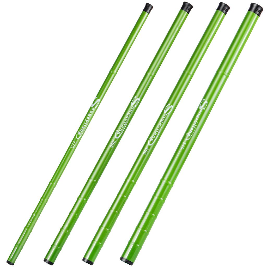 SOUGAYILANG Удочка зеленая удочка 2,7/3,6/4,5/5,4 м портативная телескопическая удочка из углеродного волокна ручные удочки