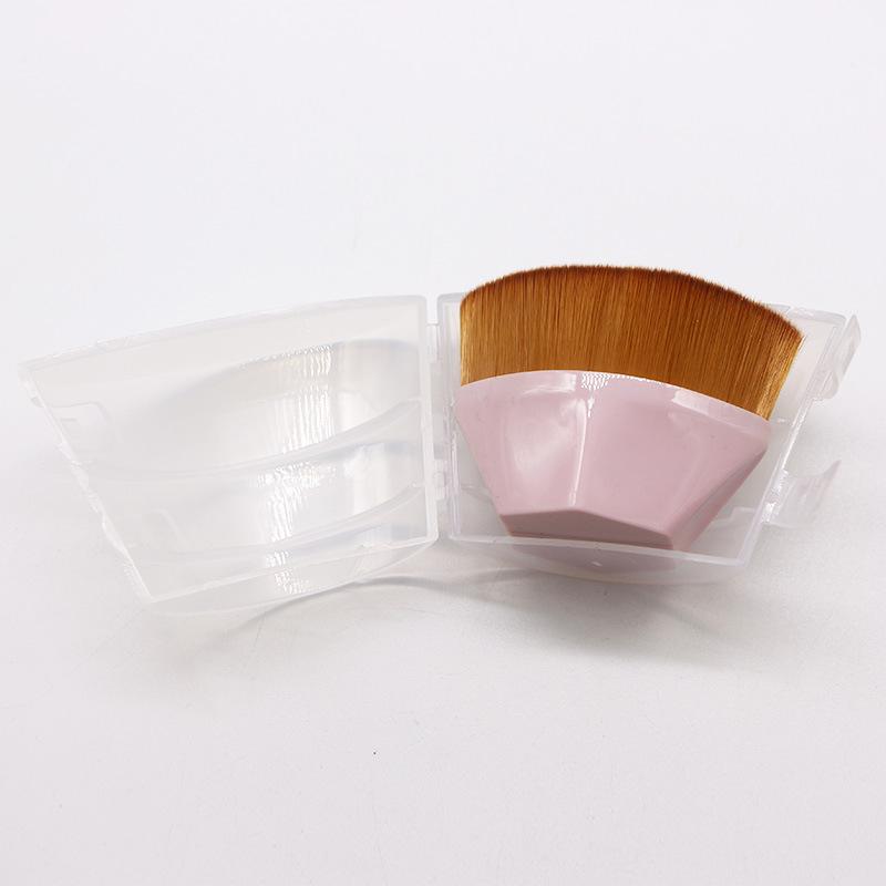 Magic Foundation Brush with Lid Petal Rhombus Makeup Brush Liquid Foundation Bb Cream Does Not Eat Powder Convenient Beauty Brush