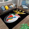 "Eagle Emblem Carpet with Stars, SLB Logo Design on Black Background" Suitable for use as an anti-slip for living room bedroom sofas