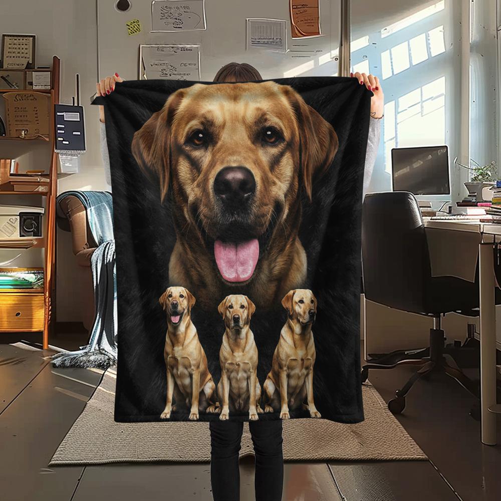 1PC Cute pets Print Flannel Blanket, High quality Comfortable for All Seasons, Home Decor, Warmth and Comfort, Perfect for Christmas Gifts