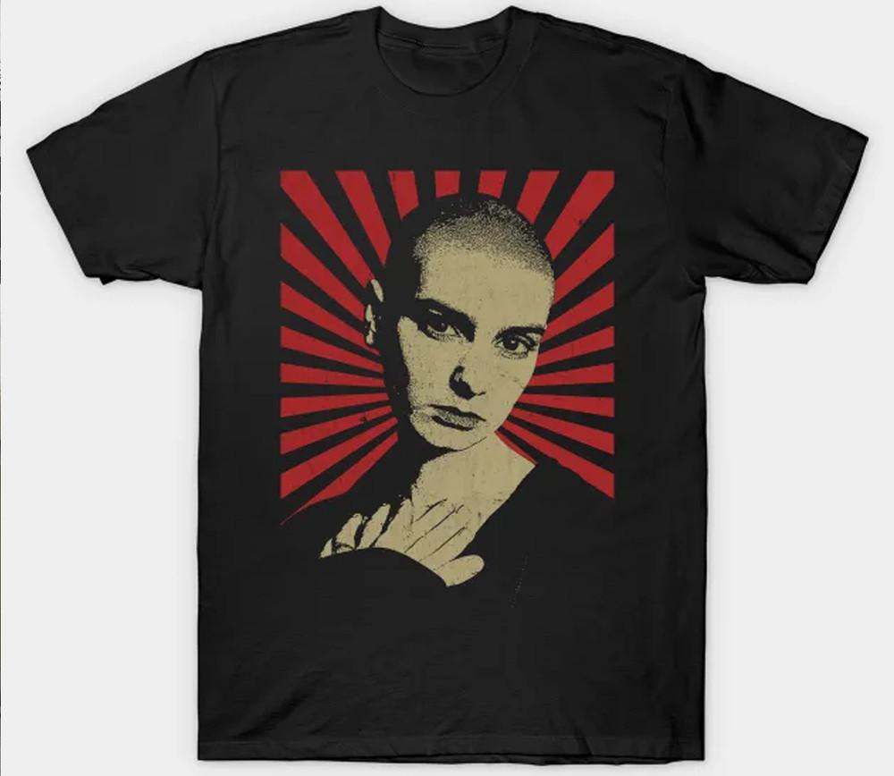 РЕТРО Sinead O Connor ПАМЯТЬ Черная футболка С коротким рукавом Все размеры S-5XL JJ2764 Унисекс Футболка