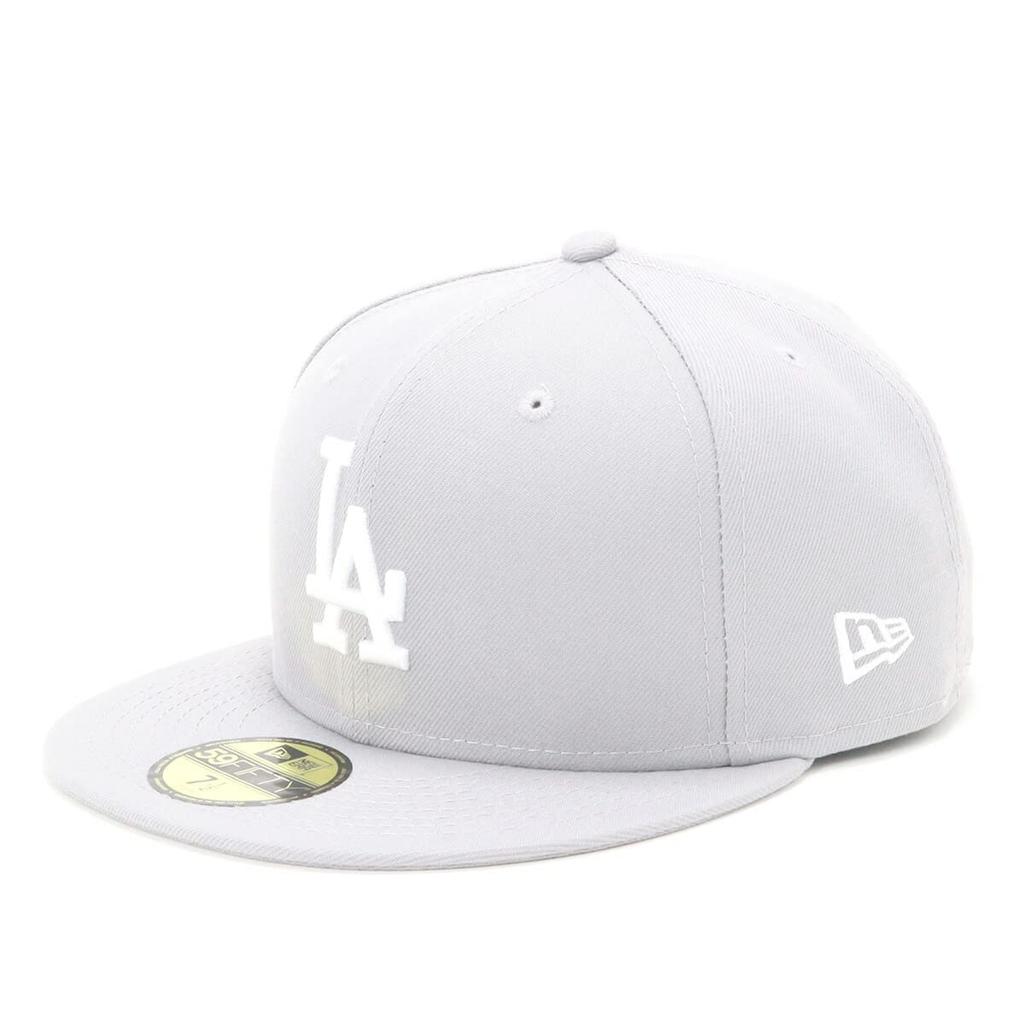 New Era MLB Los Angeles Dodgers Flat Visor Size LOSDOD GRY 23J Cap, Gray, 8, 5950, SWHT,