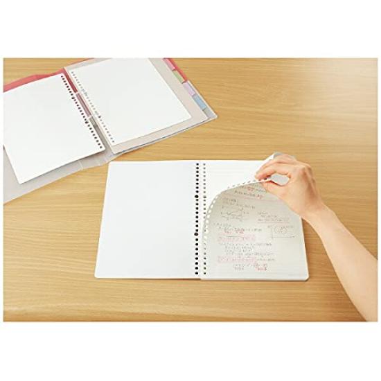 KOKUYO Campus Removable Standard Horizontal B5 26 of Loose-Leaf Notebook, Ruled, Dotted, Size, Holes, No. 936BT-LB [Set 10]