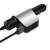 Автомобильное зарядное устройство с тремя портами USB, светодиодный дисплей, розетка для определения напряжения, автомобильное зарядное устройство для мобильного телефона, автомобильное зарядное устройство от прикуривателя