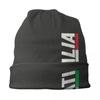 Шапка-бини с итальянским флагом, унисекс, зимняя теплая шапка, женская вязаная шапка, уличная шапка Italia Proud Skullies, шапки