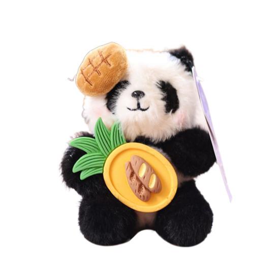 Кукольный кулон Брелок Мультяшный Форма панды Плюшевая кукла Держатель для ключей Легкий брелок Декоративный аксессуар для сумки