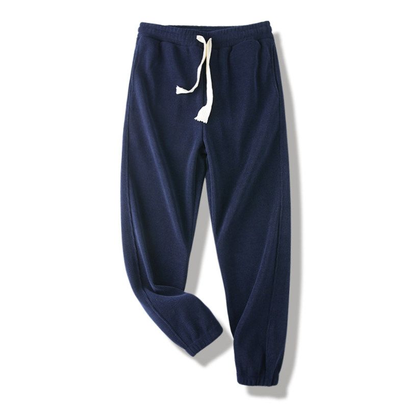 American-Style Heavy Chenille Pants with Velvet Men's Winter Extra Thick Silver Fox Velvet Sweatpants Foreign Trade Cattle Goods Sports Casual Pants