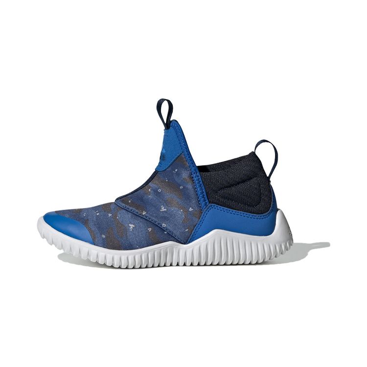 Adidas Rapidazen C Non-Slip Low-Top Kids Running Shoes Kids Sneakers Blue Black White EE9324