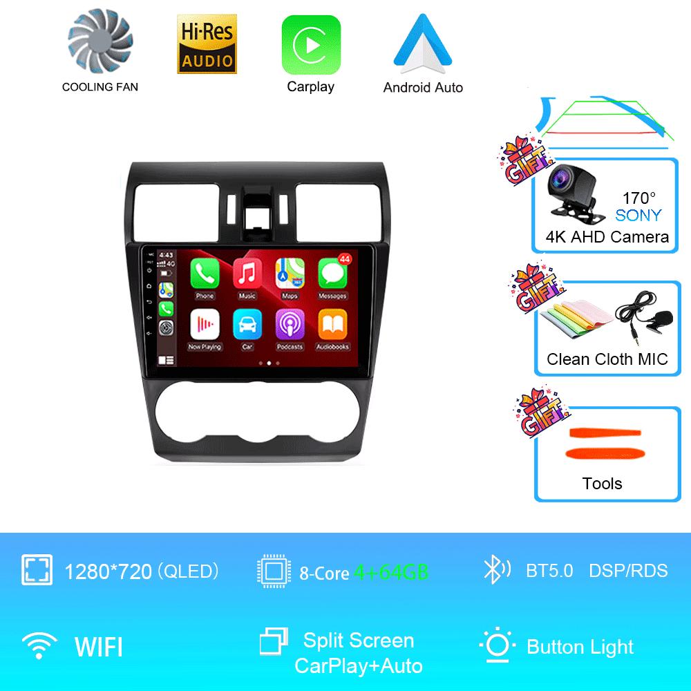 Автомагнитола Android 14 Стерео Для Subaru Forester XV WRX 2012- 2015 Для Impreza Мультимедийный Видеоплеер Навигация GPS Головное Устройство