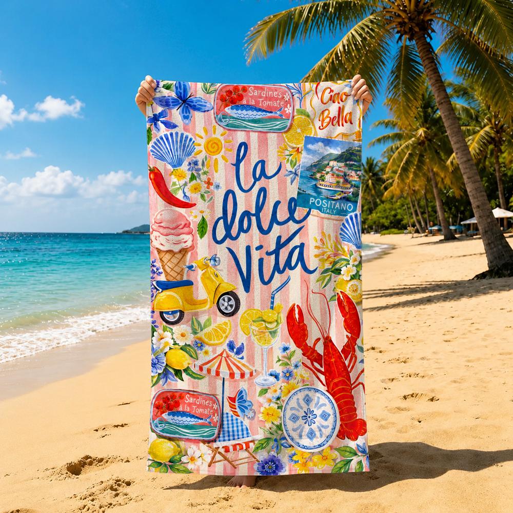 Art Summer Beach Towel Prints Towel Towel Soft Pool Gift For Travel Gym Shower Cool Camping Quick Dry Sports Large Beach Towel
