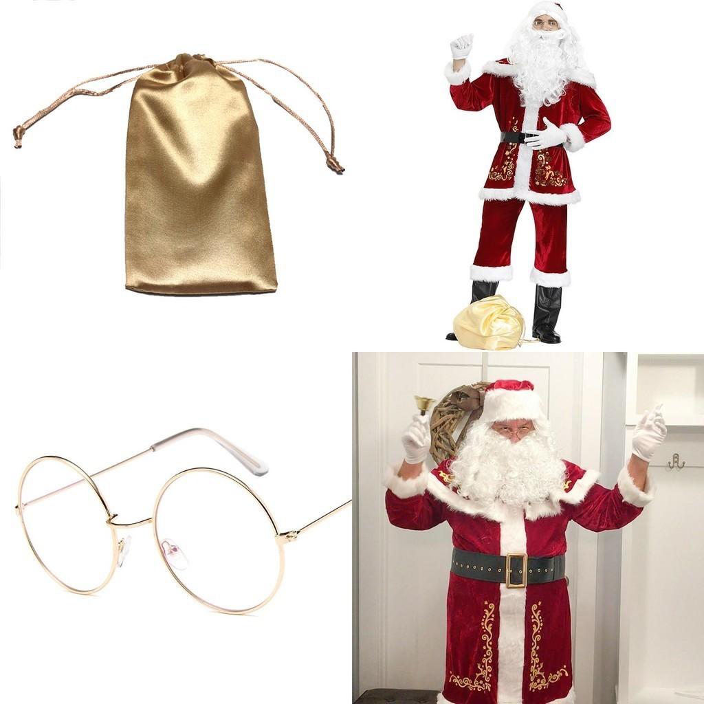 Плюшевый и уютный костюм Санта-Клауса, идеально подходящий для рождественских праздников и мероприятий