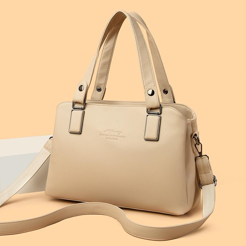 Простая и стильная сумка-тоут через плечо, сумка-мессенджер