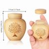 Bamboo Mini Pet Urn Tree Patterns Pet Commemorative Box Dog Keepsake Urns  Memorial Gift