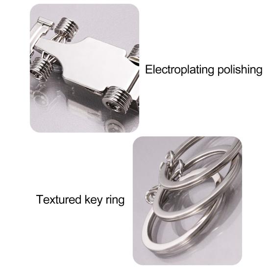 Брелок для ключей в виде гоночной машины, металлическая 3D-модель гоночного автомобиля, подвеска из сплава, декоративный аксессуар, подарок для автолюбителей, коллекционеров, мужчин и мальчиков