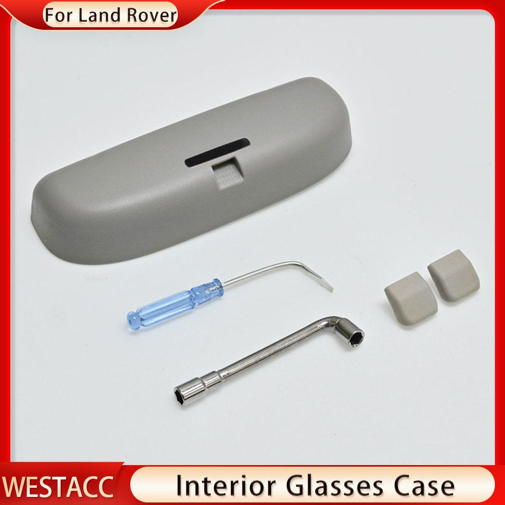 Автомобильный держатель для солнцезащитных очков из АБС-пластика, чехол для очков, зажим для Land Rover Freelander Discovery 3/4/5 Evoque, коробка для хранения очков