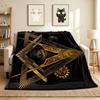 Masonic Symbols Flannel Blanket Throw Blanket Soft Warm Sofa Bed Camping Car home Decor Unique Christmas Gift C9302034