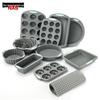 Silicone High-Temperature Resistant Baking Mold Set: Donut, Toast, Chiffon, Dark Gray