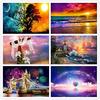5d Diy Алмазная картина Вышивка крестом Пейзаж Алмазная вышивка Солнечный стиль Изображение