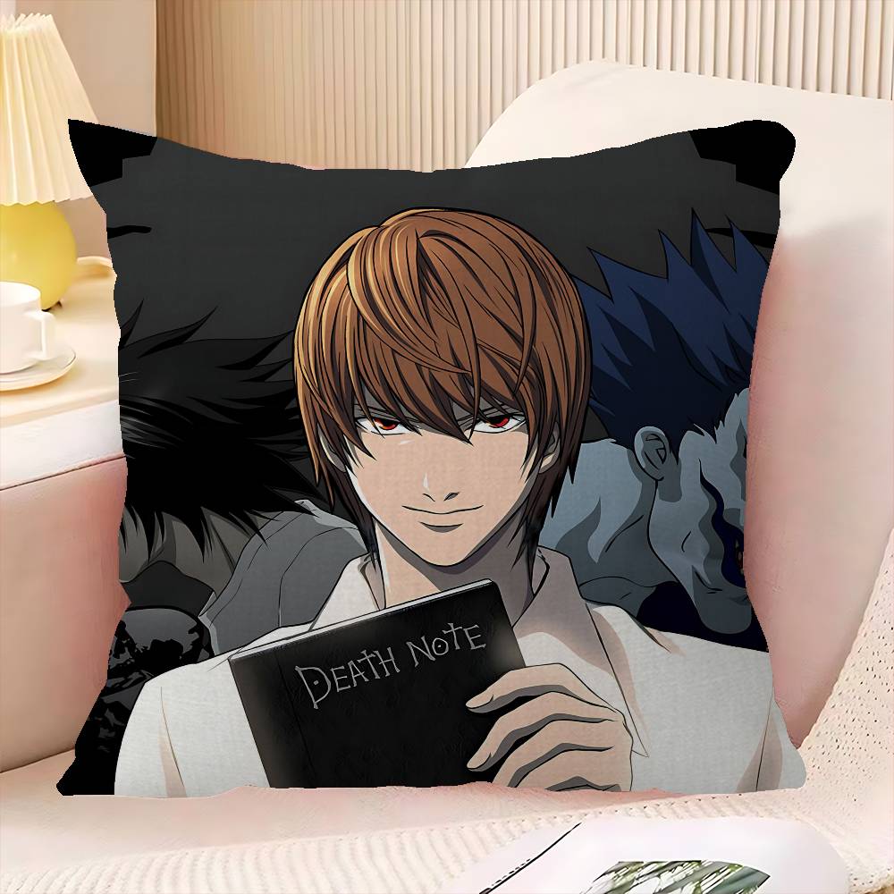 Hot Anime Death Note Personalized Picture Text Home Decorative Pillows Household Gifts 45X45Cm