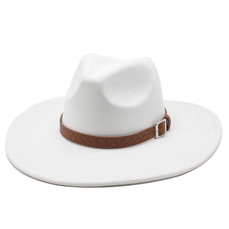 Замшевая шляпа в стиле джаз с большими полями, модная шляпа для леди и джентльмена, вечеринка, банкет, пальто, подходящая шляпа