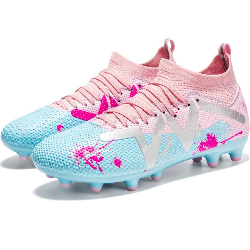 Football Shoes Student Adult Game Training Youth Sports AG Spike TF Shattered Spike Sneakers
