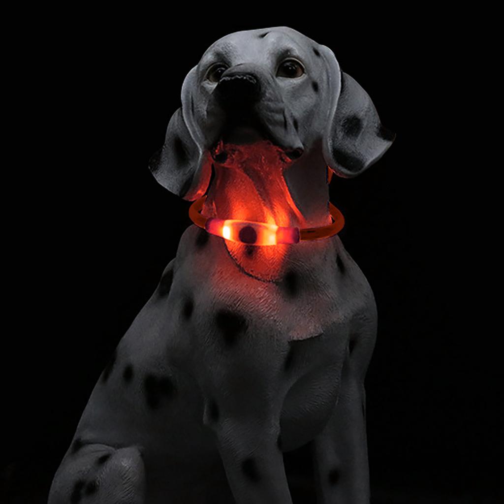 LED Dog Collar Light USB Rechargeable Glow Pet Dog Collar For Night Security