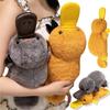 45cm Funny Cartoon Platypus Plush Doll Pillow Yellow Gray Lying Long Platypus Plush Toy Home Decoration Gift for Boys and Girls
