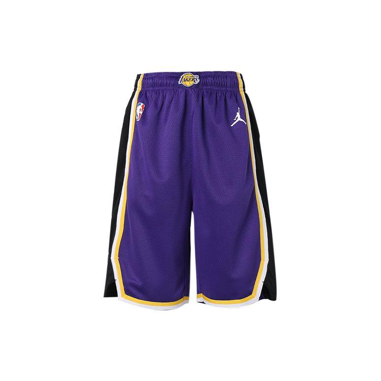 Nike Свободные дышащие баскетбольные шорты Lakers Детские шорты Фиолетовый 3Y2B7BCNJ-LAK