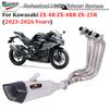 Слипон для KAWASAKI ZX4R ZX4RR ZX25R ZX 4R 4RR 25R 2023-2026 Модификация выхлопной системы мотоцикла Передняя соединительная труба Глушитель DB Killer
