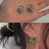 Pentagonal Star Stud Earrings For Women Girl Gothic Punk Design Hoop Earrings Fashion Earrings Jewelry Gift YSL